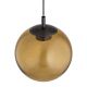 Pendule, Lustre suspendate - Lustra suspendata din Sticla, Chihlimbar, Metal, Titan, SACRAMENTO