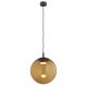 Pendule, Lustre suspendate - Lustra suspendata din Sticla, Chihlimbar, Metal, Titan, SACRAMENTO