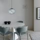 Pendule, Lustre suspendate - Lustra suspendata din Sticla, Fumuriu, Metal, Verde, SACRAMENTO