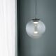 Pendule, Lustre suspendate - Lustra suspendata din Sticla, Fumuriu, Metal, Verde, SACRAMENTO