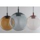 Pendule, Lustre suspendate - Lustra suspendata din Sticla, Fumuriu, Metal, Verde, SACRAMENTO