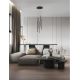 Pendule, Lustre suspendate - Lustra LED suspendata design minimalist STILVI 15W negru