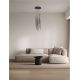 Pendule, Lustre suspendate - Lustra LED suspendata design minimalist STILVI 41W negru