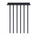 Lustra LED aplicata design minimalist STILVI 17W negru