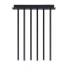 Lustra LED aplicata design minimalist STILVI 17W negru