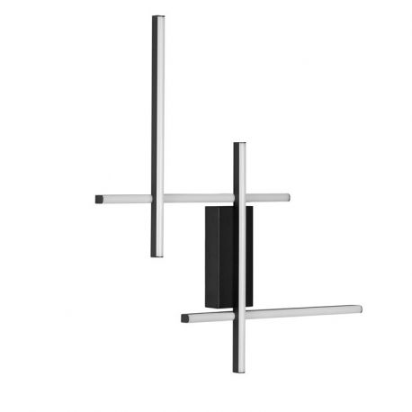 Aplice, corpuri de iluminat pentru pereti - Aplica de perete LED design modern APECHO negru