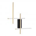 Aplica de perete LED design modern APECHO negru, auriu