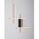 Aplice, corpuri de iluminat pentru pereti - Aplica de perete LED design modern APECHO negru, auriu