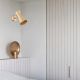 Aplice, corpuri de iluminat pentru pereti - Aplica de perete design minimalist, Otel, Auriu, LORD