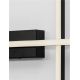 Aplice, corpuri de iluminat pentru pereti - Aplica de perete LED design modern QUAM negru