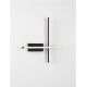 Aplice, corpuri de iluminat pentru pereti - Aplica de perete LED design modern QUAM negru