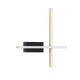 Aplica de perete LED design modern QUAM negru, auriu