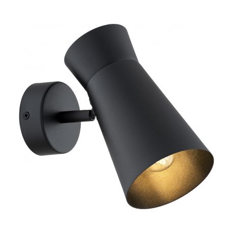 Aplice, corpuri de iluminat pentru pereti - Aplica de perete design minimalist, Otel, Negru, LORD
