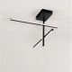 Lustre aplicate - Plafoniera LED stil modern minimalist ANTAMA negru