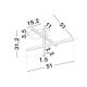 Lustre aplicate - Plafoniera LED stil modern minimalist ANTAMA negru