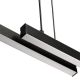 Pendule, Lustre suspendate - Lustra suspendata LED, Otel, Negru, MIAMI