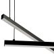 Pendule, Lustre suspendate - Lustra suspendata LED, Otel, Negru, MIAMI