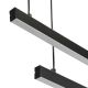 Pendule, Lustre suspendate - Lustra suspendata LED, Otel, Negru, MIAMI