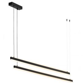 Lustra suspendata LED, Otel, Negru, MIAMI
