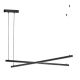 Pendule, Lustre suspendate - Lustra suspendata LED, Otel, Negru, MIAMI
