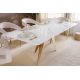 Mese dining - Masa design modern, Metal, Auriu, Ceramica, Alb, ART LIVING 200cm, A-46202 VC