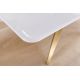 Mese dining - Masa design modern, Metal, Auriu, Ceramica, Alb, ART LIVING 200cm, A-46202 VC
