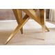 Mese dining - Masa design modern, Metal, Auriu, Ceramica, Alb, ART LIVING 200cm, A-46202 VC