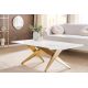 Masute Living - Masuta design modern, Metal, Auriu, Ceramica, Alb, ART LIVING 130cm, A-46204 VC