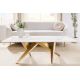Masute Living - Masuta design modern, Metal, Auriu, Ceramica, Alb, ART LIVING 130cm, A-46204 VC