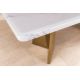 Mese dining - Masa design modern, Metal, Auriu, Marmura, Alb, EXTRAVAGANCIA 200cm, A-45929 VC