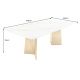 Mese dining - Masa design modern, Metal, Auriu, Marmura, Alb, EXTRAVAGANCIA 200cm, A-45929 VC