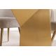 Mese dining - Masa design modern, Metal, Auriu, Marmura, Alb, EXTRAVAGANCIA 200cm, A-45929 VC