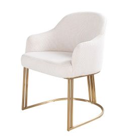 Seturi scaune, HoReCa - Set de 2 scaune, Catifea Raiata, Bej, EXTRAVAGANCIA, A-46201 VC