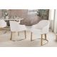 Seturi scaune, HoReCa - Set de 2 scaune, Catifea Raiata, Bej, EXTRAVAGANCIA, A-46201 VC