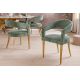Seturi scaune, HoReCa - Set 2 scaune, Stofa Structurata, Verde, Metal, Auriu, BOUTIQUE, A-45924 VC
