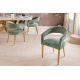 Seturi scaune, HoReCa - Set 2 scaune, Stofa Structurata, Verde, Metal, Auriu, BOUTIQUE, A-45924 VC