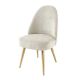 Set de 2 scaune, Catifea Raiata, Bej, MIA CASA, A-45926 VC