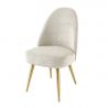 Set de 2 scaune, Catifea Raiata, Bej, MIA CASA, A-45926 VC