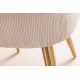 Seturi scaune, HoReCa - Set de 2 scaune, Catifea Raiata, Bej, MIA CASA, A-45926 VC