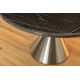 Mese dining - Masa Rotunda, Metal, Argintiu, Marmura Optic, ELEGANCIA 130cm, A-45899 VC