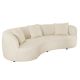 Canapele - Canapea semicirculara, Tesatura Boucle, Bej, ATELIER 230cm, A-46546 VC