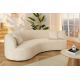 Canapele - Canapea semicirculara, Tesatura Boucle, Bej, ATELIER 230cm, A-46546 VC