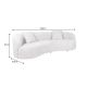 Canapele - Canapea semicirculara, Tesatura Boucle, Bej, ATELIER 230cm, A-46546 VC
