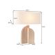 Veioze - Lampa de masa, Lemn, Tesatura Boucle, Alb, LOVERS 60cm, A-46649 VC