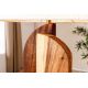 Veioze - Lampa de masa, Lemn, Tesatura Boucle, Alb, LOVERS 60cm, A-46649 VC