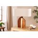 Veioze - Lampa de masa, Lemn, Tesatura Boucle, Alb, LOVERS 60cm, A-46649 VC