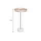 Masute Living - Masuta Laterala, Marmura, Metal, TRAYFUL 60cm, A-44849 VC