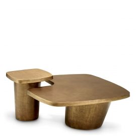Masute Living - Set de 2 masute LUX, Aluminiu, Alama Vintage, Pierro, 119613 HZ