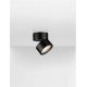 Plafoniere cu spoturi, Spoturi aplicate - Spot LED aplicat directionabil diametru 8cm PULL negru, NVL-9030770