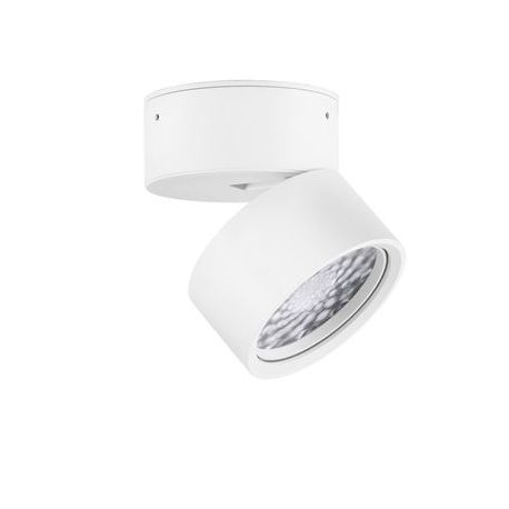 Plafoniere cu spoturi, Spoturi aplicate - Spot LED aplicat directionabil diametru 8cm PULL alb, NVL-9030771